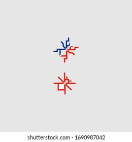 ant logo digital geometric design