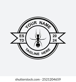 ícone de logotipo de formiga símbolo vetor ilustração design