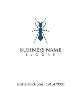 Ant logo and symbol vector