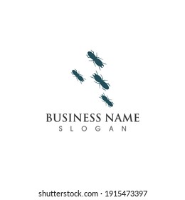 Ant logo and symbol vector