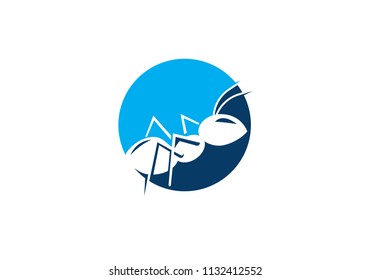 Ant Logo template vector illustration design