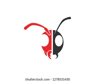 Ant Logo template vector illustration design
