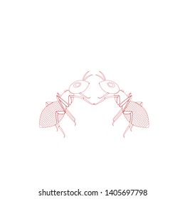 Ant  Logo template vector illustration design - Vector
