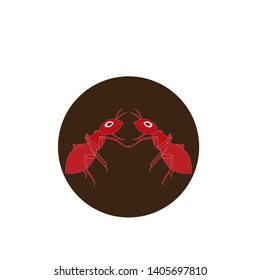 Ant  Logo template vector illustration design - Vector
