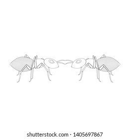 Ant  Logo template vector illustration design - Vector
