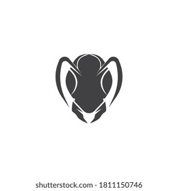 Diseño de ilustración vectorial de la plantilla de logotipo de hormiga
