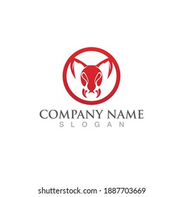Ant Logo template vector illustration design