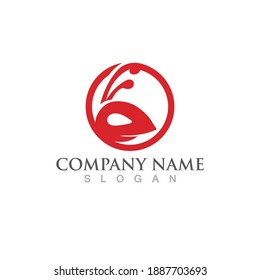 Ant Logo template vector illustration design