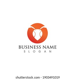 Ant Logo template vector illustration design