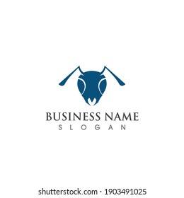 Vorlage für Ants-Logo, Vektorgrafik-Design