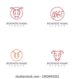 Ant Logo template vector illustration design