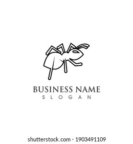 Ant Logo template vector illustration design