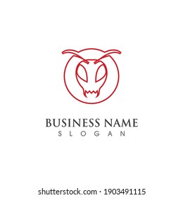 Ant Logo template vector illustration design