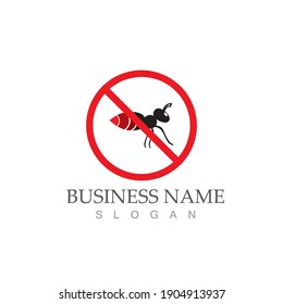 Vorlage für Ants-Logo, Vektorgrafik-Design