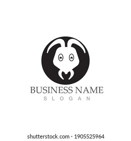Ant Logo template vector illustration design
