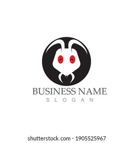 Ant Logo template vector illustration design