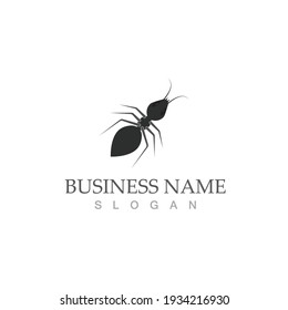 Diseño de ilustración vectorial de la plantilla de logotipo de hormiga