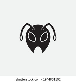 Diseño de ilustración vectorial de la plantilla de logotipo de hormiga