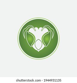Diseño de ilustración vectorial de la plantilla de logotipo de hormiga