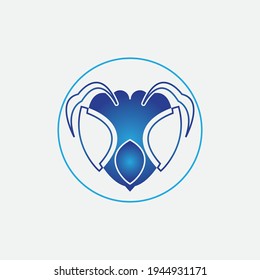 Vorlage für Ants-Logo, Vektorgrafik-Design