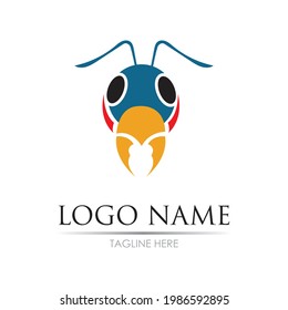 Ant Logo template vector illustration design
