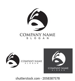 Diseño de ilustración vectorial de la plantilla de logotipo de hormiga