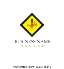 Ant Logo template vector illustration design