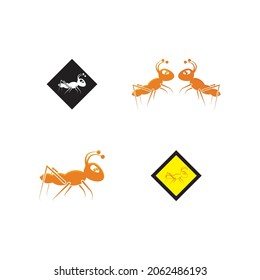 Ant Logo template vector illustration design