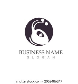 Diseño de ilustración vectorial de la plantilla de logotipo de hormiga