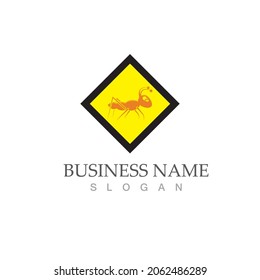 Ant Logo template vector illustration design
