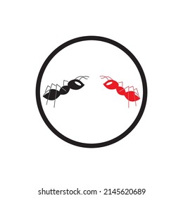 Ant Logo template vector illustration design