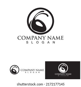Diseño de ilustración vectorial de la plantilla de logotipo de hormiga
