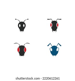 Vorlage für Ants-Logo, Vektorgrafik-Design