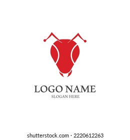 Ant Logo template vector illustration design