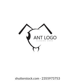 ant logo template vector illustration design