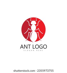 ant logo template vector illustration design