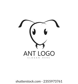 diseño de ilustración vectorial de plantilla de logotipo ant