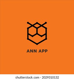 ant logo vector bee honey application black animal small insecticide colony hexagon smart light bulb lamp design icon circle red modern technology head science robot