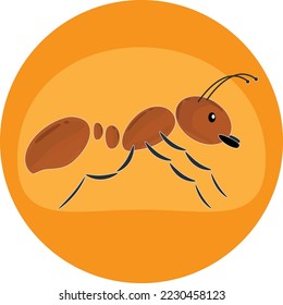 ant logo vector design by illustrator