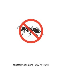 Ant logo vector illustration design template.