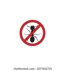 Ant logo vector illustration design template.