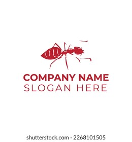 Ant logo vector illustration template 