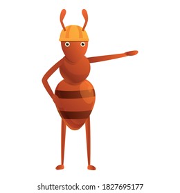 Icono de gestor de hormigas. Dibujo del icono vectorial del gestor de hormigas para el diseño web aislado en fondo blanco