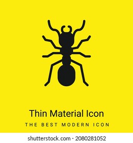 Ant minimal bright yellow material icon