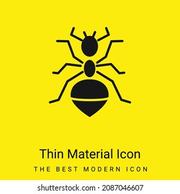 Ant minimal bright yellow material icon