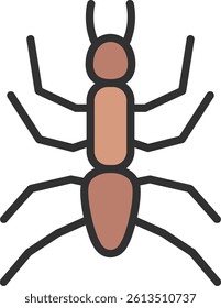 Ant Outline Filled Style Icon