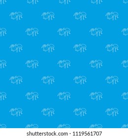 Ant pattern vector seamless blue repeat for any use