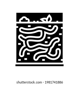 ant pet glyph icon vector. ant pet sign. isolated contour symbol black illustration