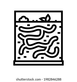 ant pet line icon vector. ant pet sign. isolated contour symbol black illustration