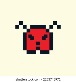 Ant pixel character for game, avatar, and profile picture